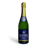 750ml bottle of Elysee Brut French sparkling wine — lively and elegant brut with green apple, citrus, and honey notes; perfect for celebrations, charcuterie boards, and cheese pairings