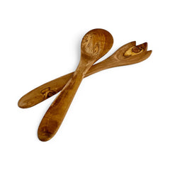 Olive Wood Salad Serving Set