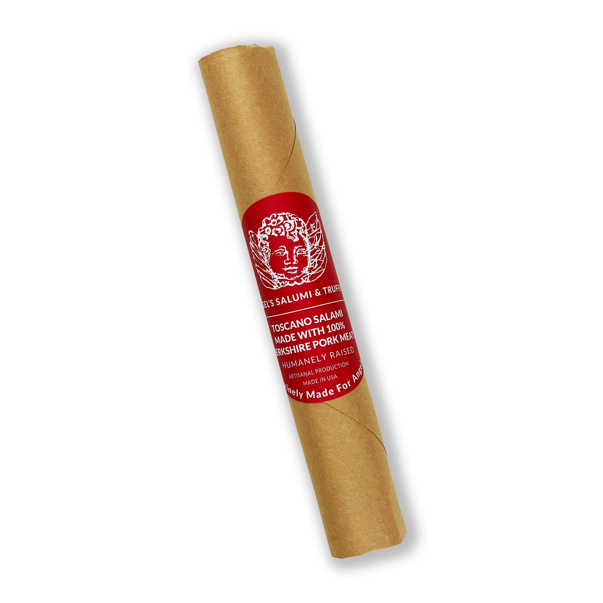 Angel’s Salumi and Truffles – Toscano Salami, Classic Italian-Style with 100% Berkshire Pork, Black Peppercorn, and White Wine