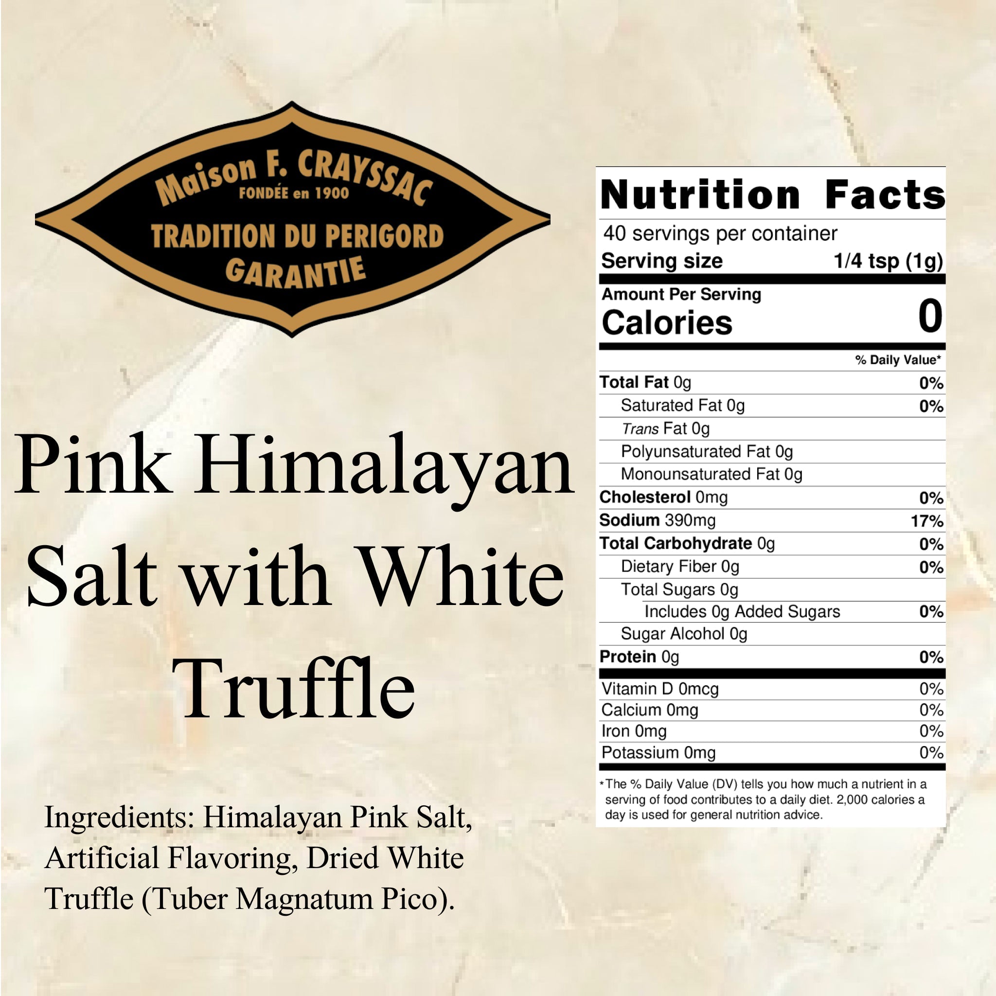 Pink Himalayan Salt with White Truffle