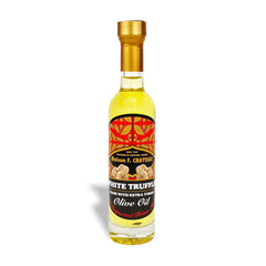 Maison Crayssac White Alba Truffle Olive Oil 100ml, a luxurious blend of Italian extra virgin olive oil and white alba truffle aroma, perfect for finishing dishes.